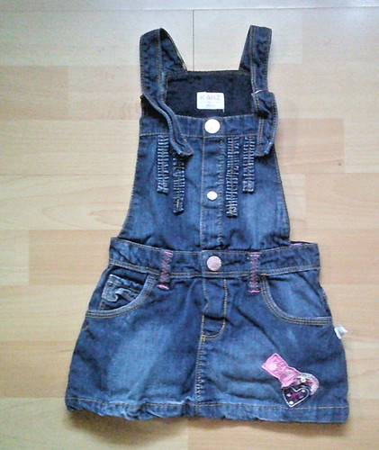 Baby mädchen jean - kleid, von